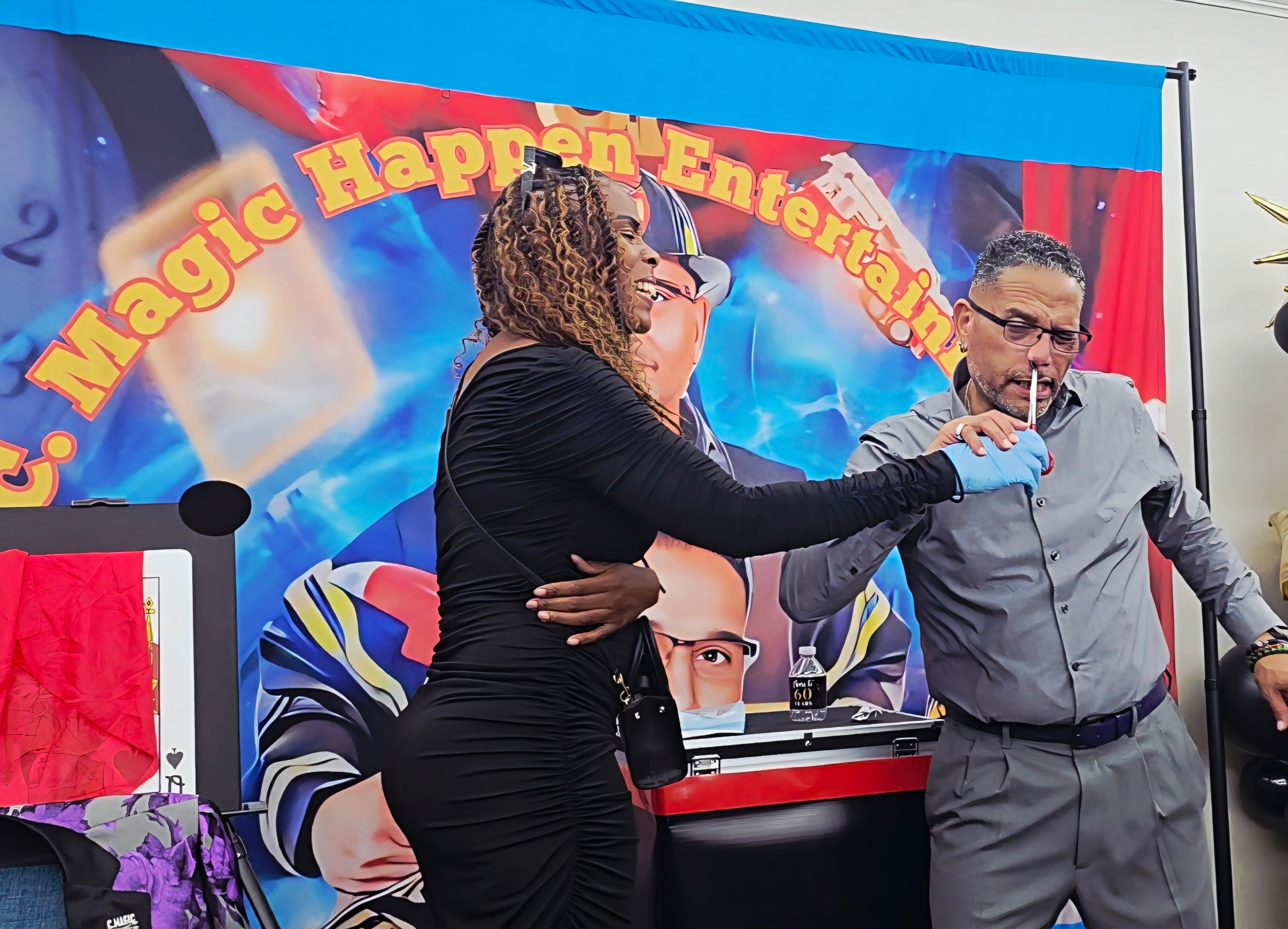 C. Magic performing at the Dallas show