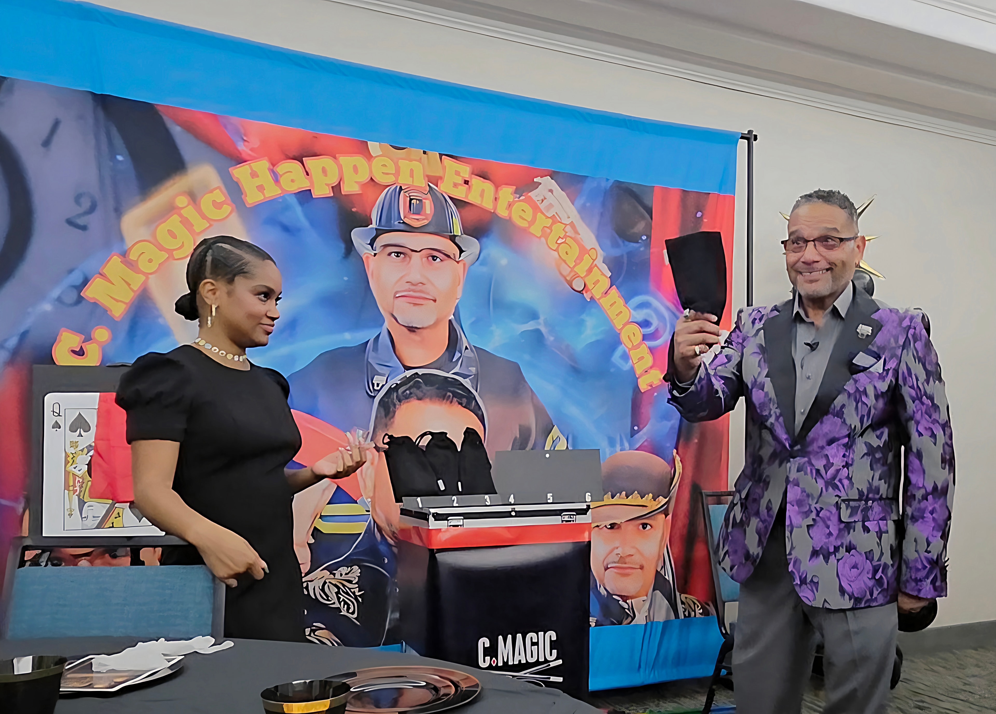 C. Magic performing at the event